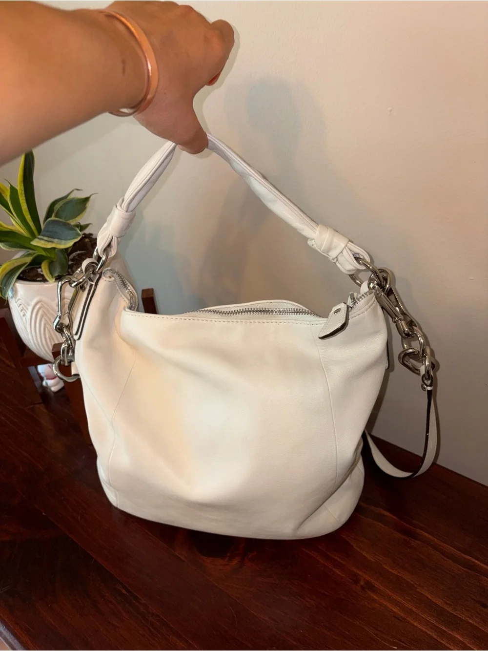 Coach Kristin Vintage y2k leather purse bag hobo